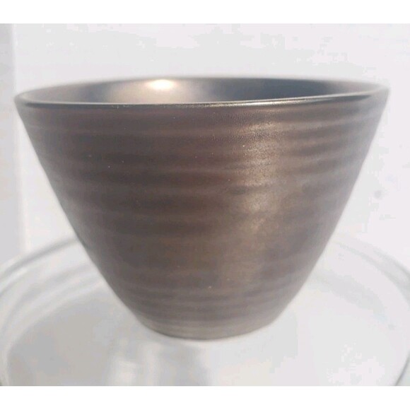 Set Of 4 Teavana Tea Cups Copper Bronze Swirl Ceramic Coffee Japan 3.5x2.5 - Picture 9 of 12